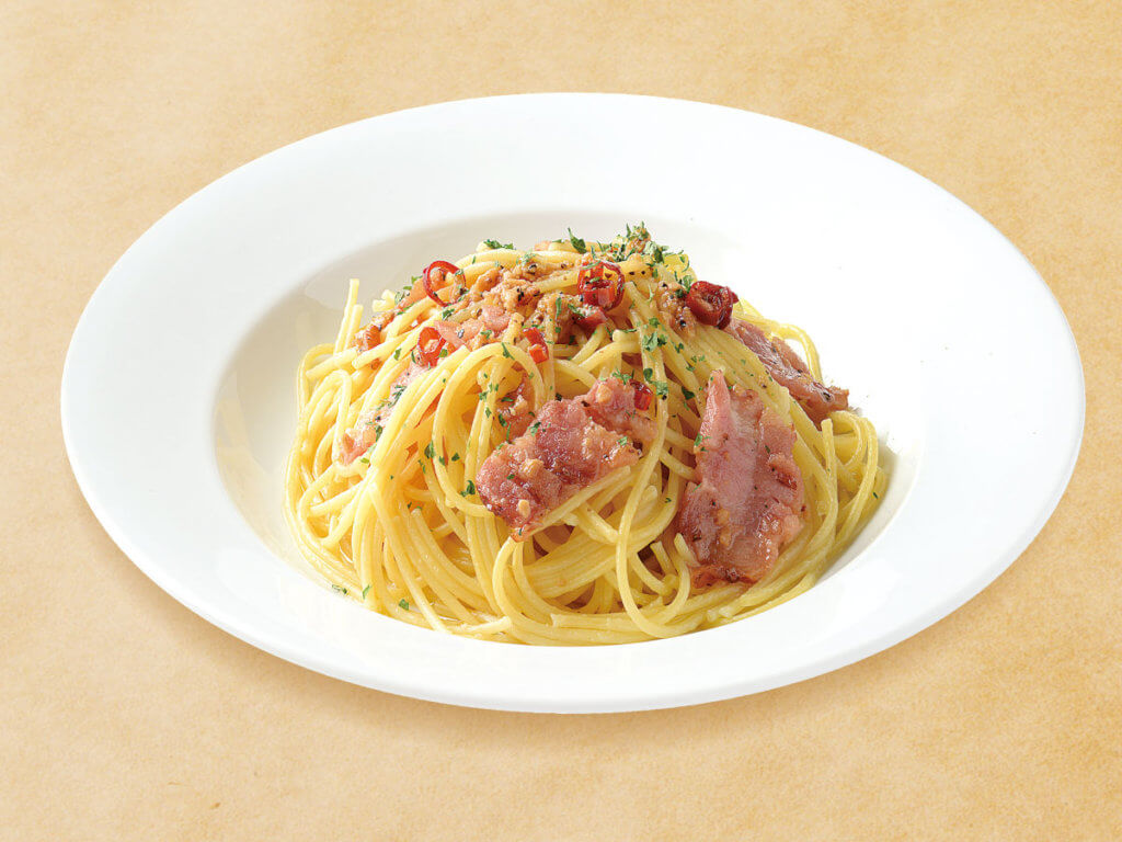 ベーコンのペペロンチーノ｜パスタメニュー｜宅配ピザで本格ナポリピザ