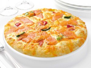 サーモンのホワイトチェダー