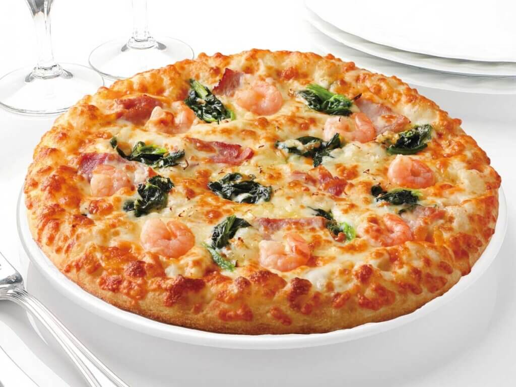 ピザ海老グラタン｜パンピザメニュー｜宅配ピザで本格ナポリピザを